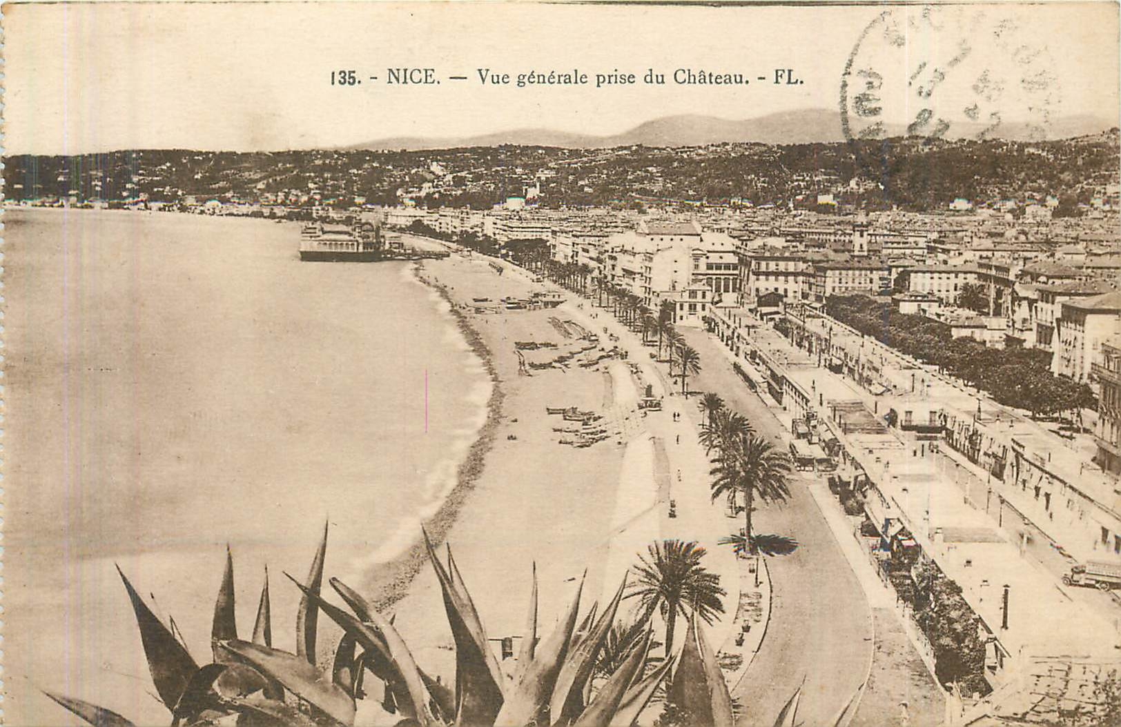 CPA Nice Vue generale prise du Chateau 