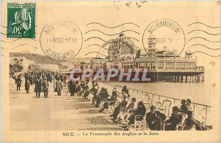 CPA Nice La Promenade des Anglais et la Jetee 
