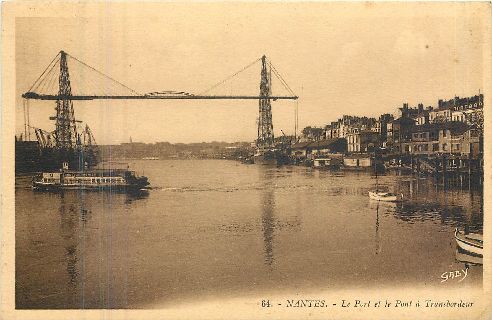 CPA Nantes Le Port et le Pont a Transbordeur 