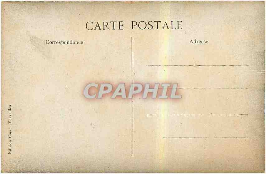 CPA Versailles Le Palais Facade sur le Parc  — Verso