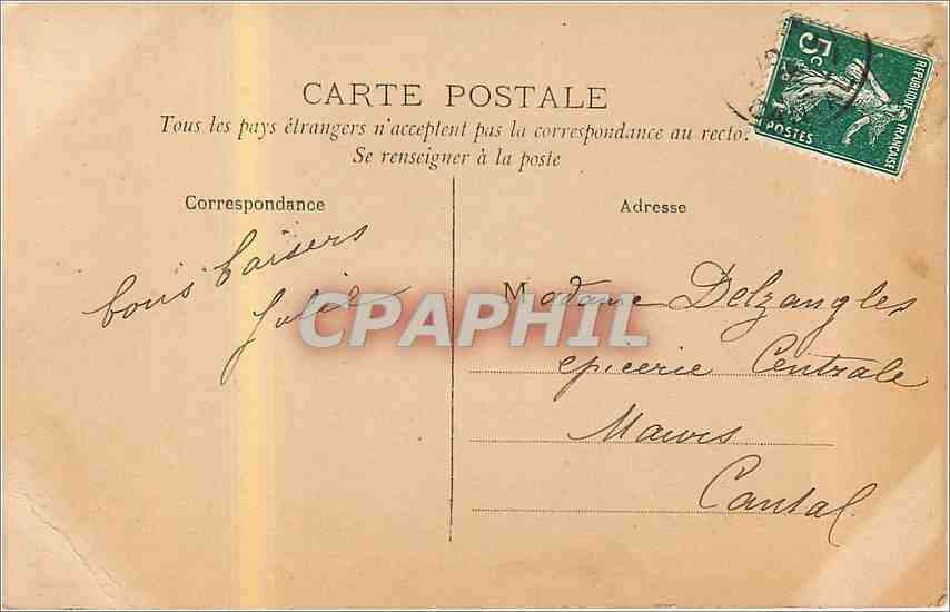 CPA Heureuses Paques Enfant — Verso