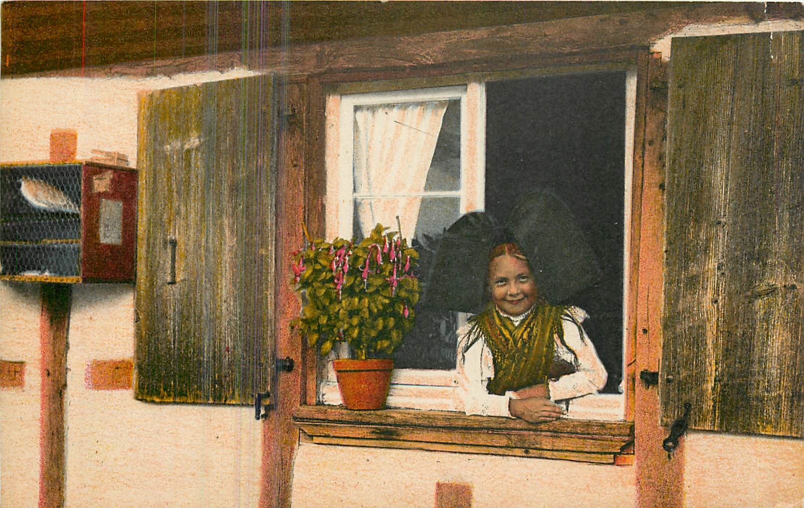 CPA Jeune fille de Mietesheim Folklore