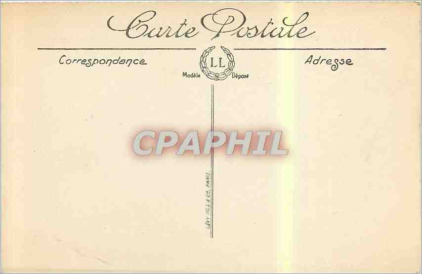 CPA Biarritz Le Rocher de la Vierge  — Verso
