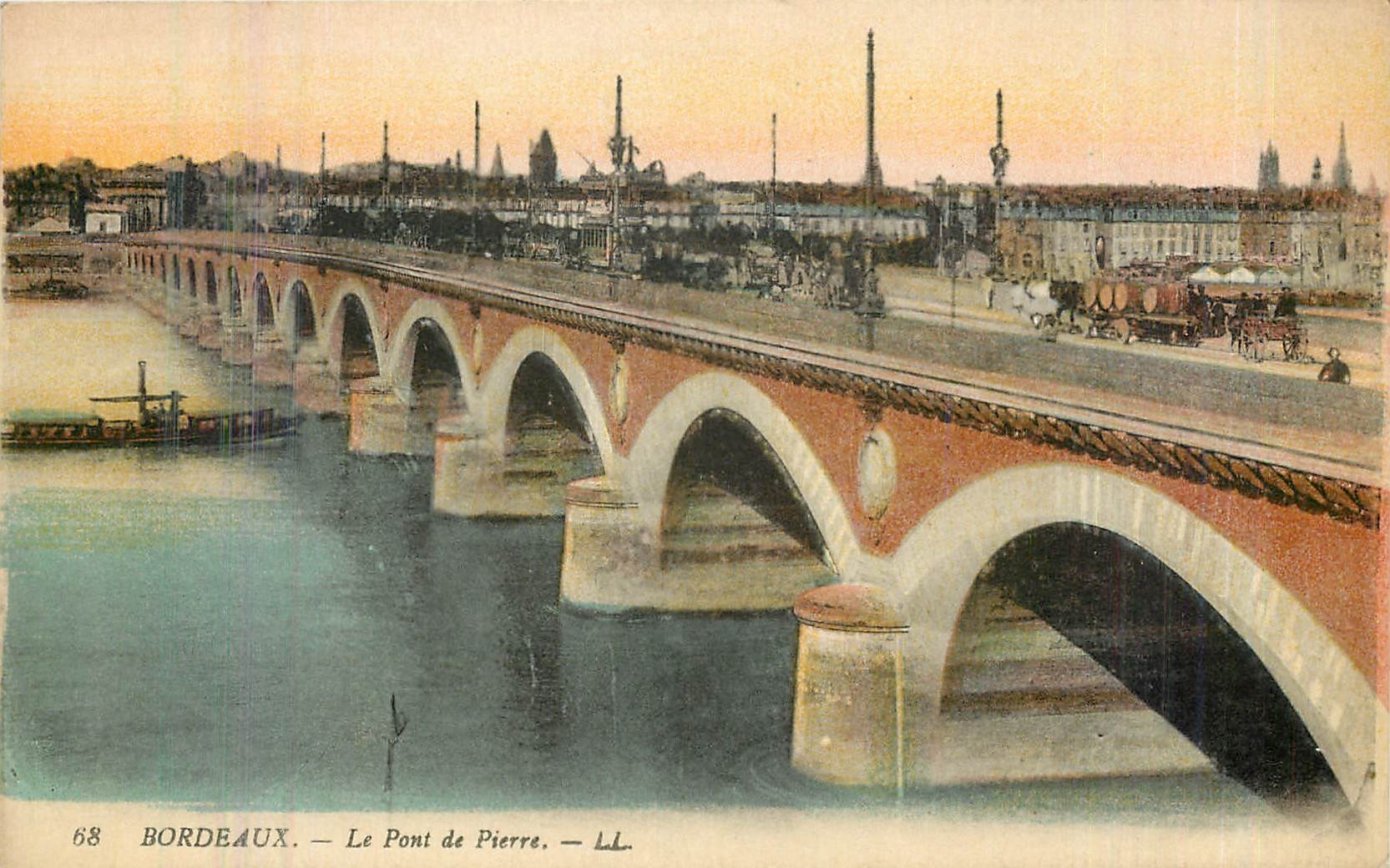 CPA Bordeaux Le Pont de Pierre 