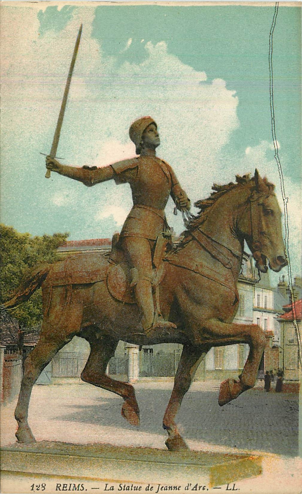 Reims — The Statue of Joan of Arc — LL. n°128