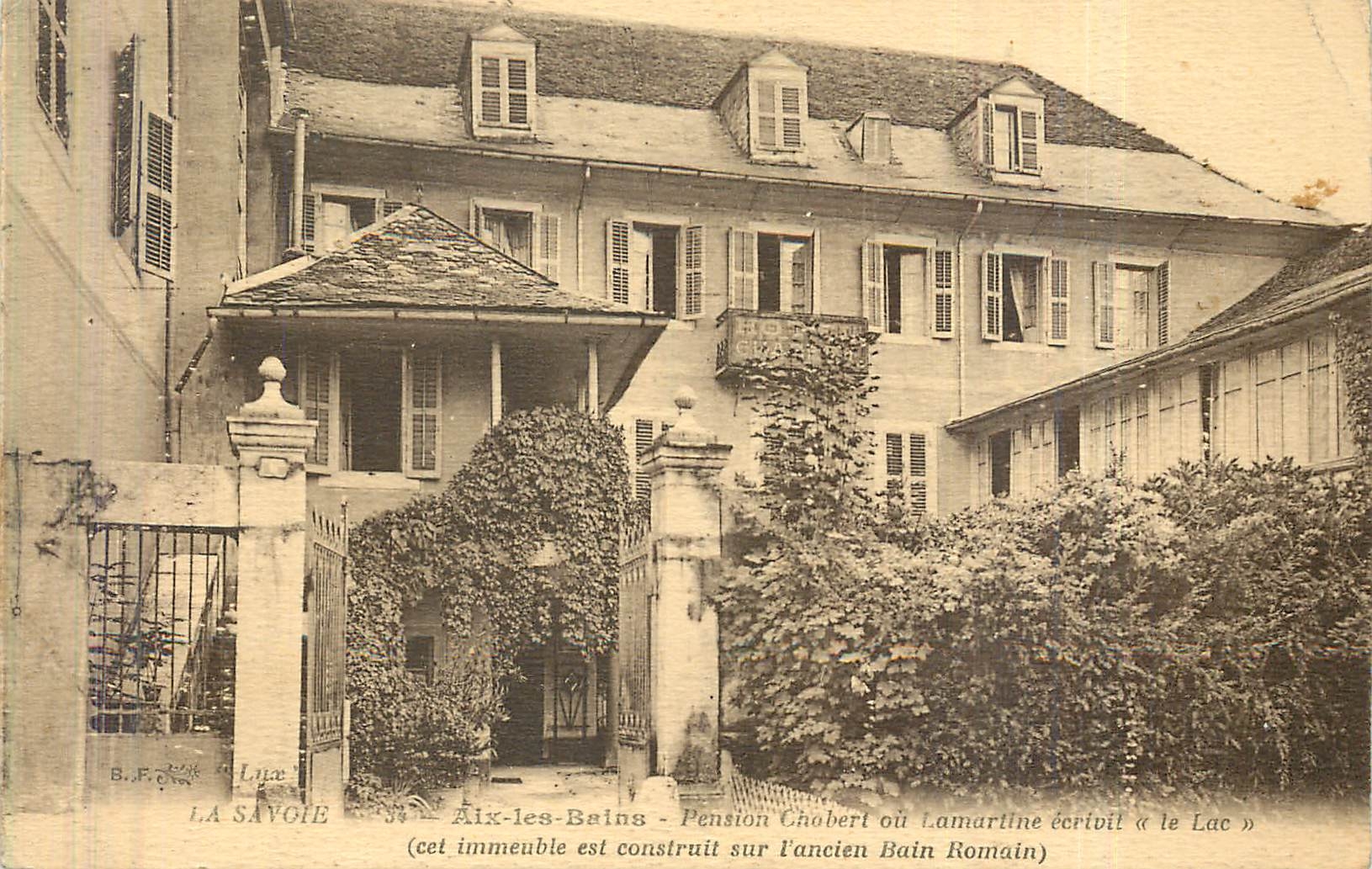 CPA La Savoie Aix les Bains Pension Chobert ou Lamartine 