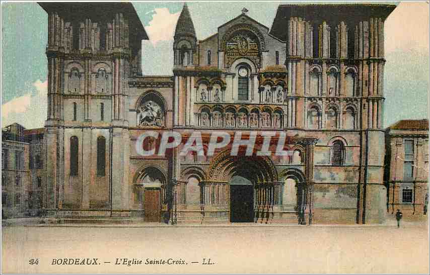 CPA Bordeaux L'Eglise Sainte Croix 