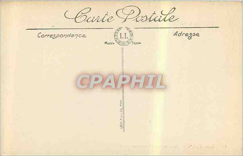 CPA Bordeaux Le Cours de l'Intendance Automobile — Verso