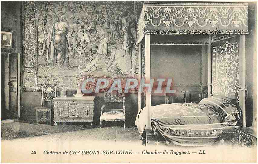 CPA Chateau de Chaumont sur Loire Chambre de Ruggiert 