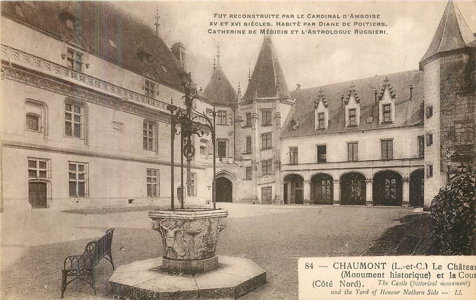 CPA Chaumont L et C Le Chateau Monument historique Cote Nord 