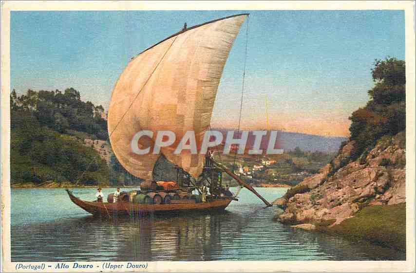 CPA Portugal Alto Douro Bateau