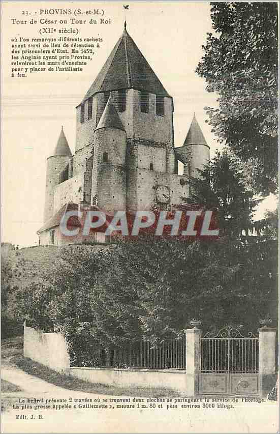 CPA Provins S et M Tour de Cessar on Tour du Roi 