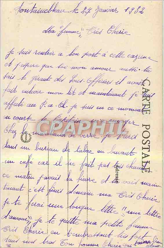Forêt de Fontainebleau — La Chapelle de Notre-Dame de Bon-Secours — Collection Artistique L. M. n°228 — Verso
