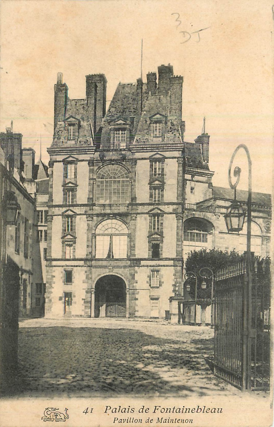 Palacio de Fontainebleau — Pavillon de Maintenon — editor no visible, n. de serie 41