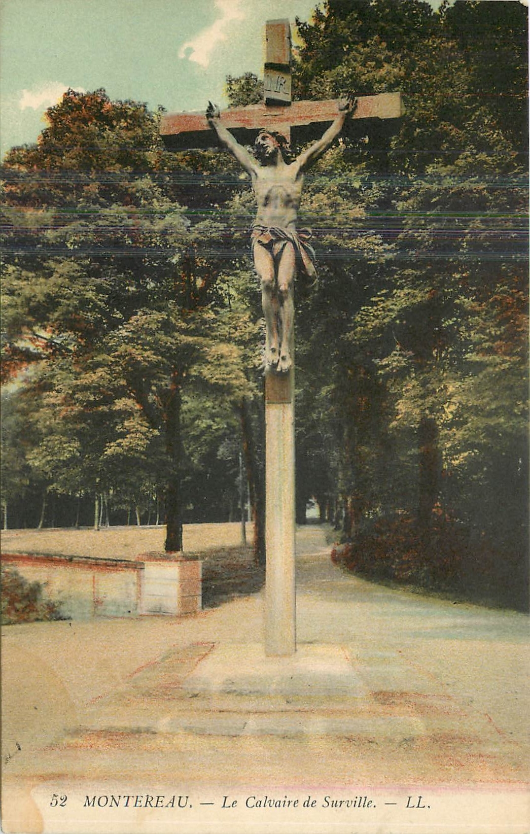 CPA Montereau Le Calvaire de Surville 