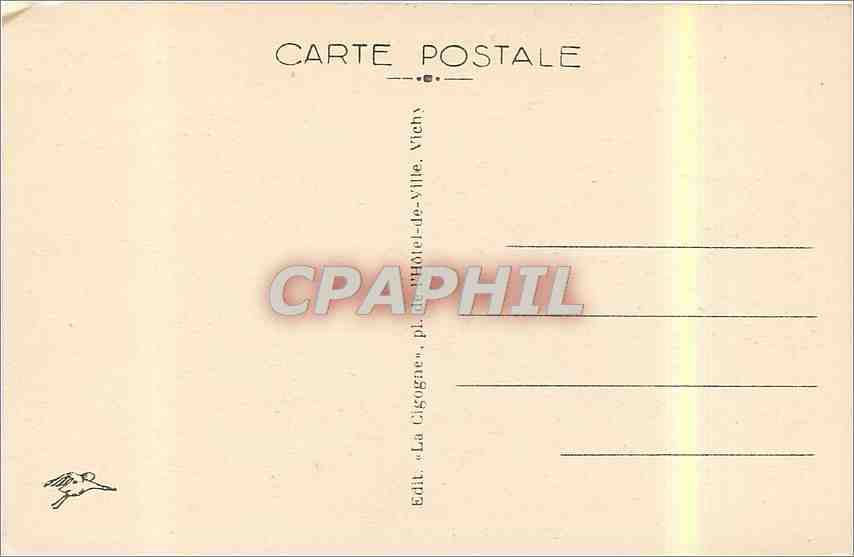 CPA Le Mont Dore Route du Sancy  — Verso