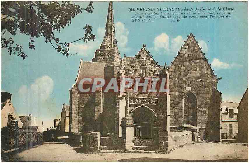 Perros-Guirec (C.-du-N.) - Kirche der Clarté — Verlag A. B. n° 161