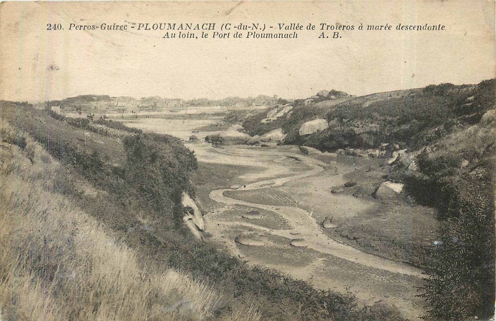 Vallée de Troïéros à marée descendante - Ploumanach (Côtes-du-Nord) — A.B. - n°240