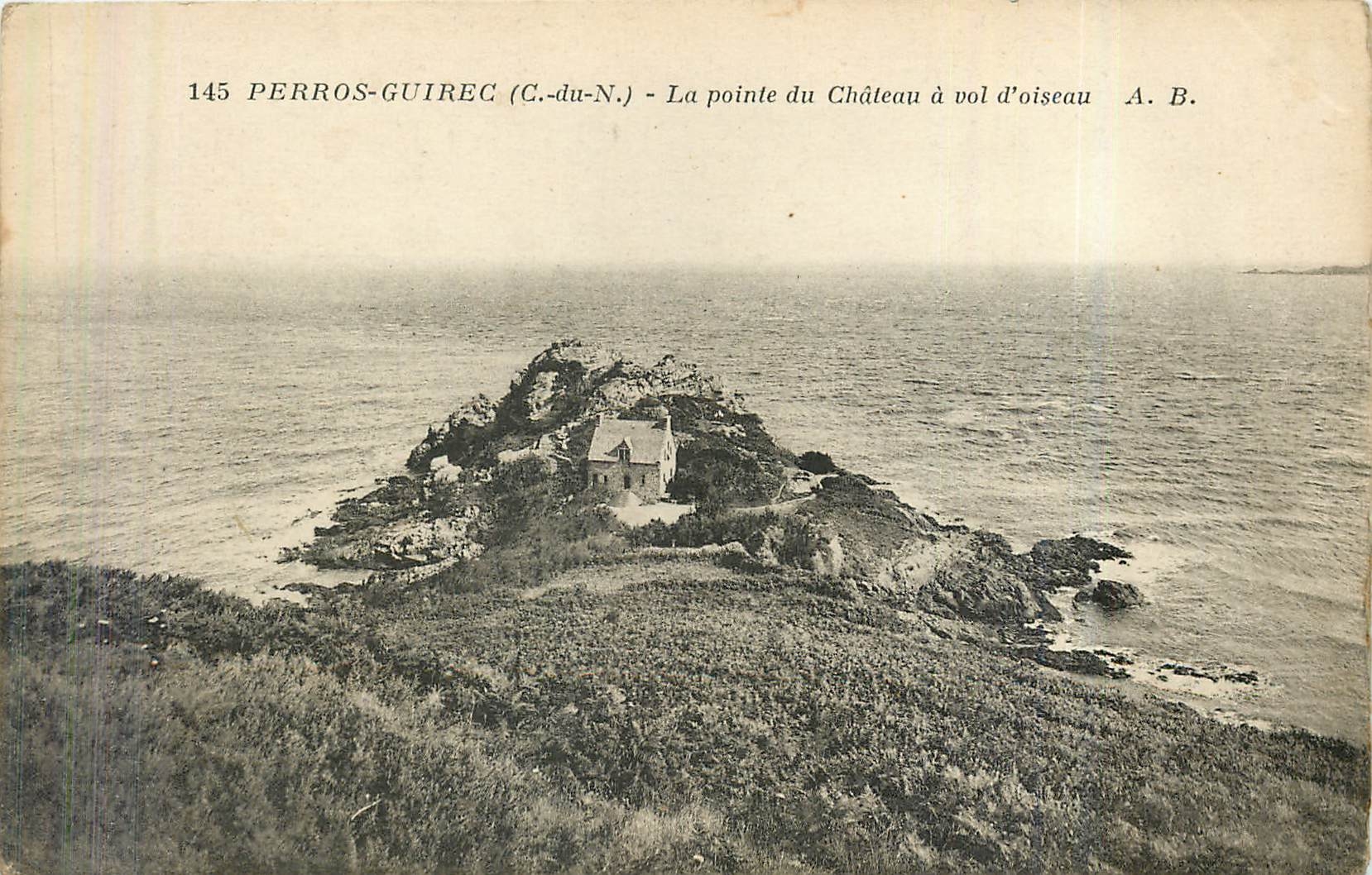 Perros-Guirec (C.-du-N.) — La pointe du Château à vol d'oiseau — A. B.