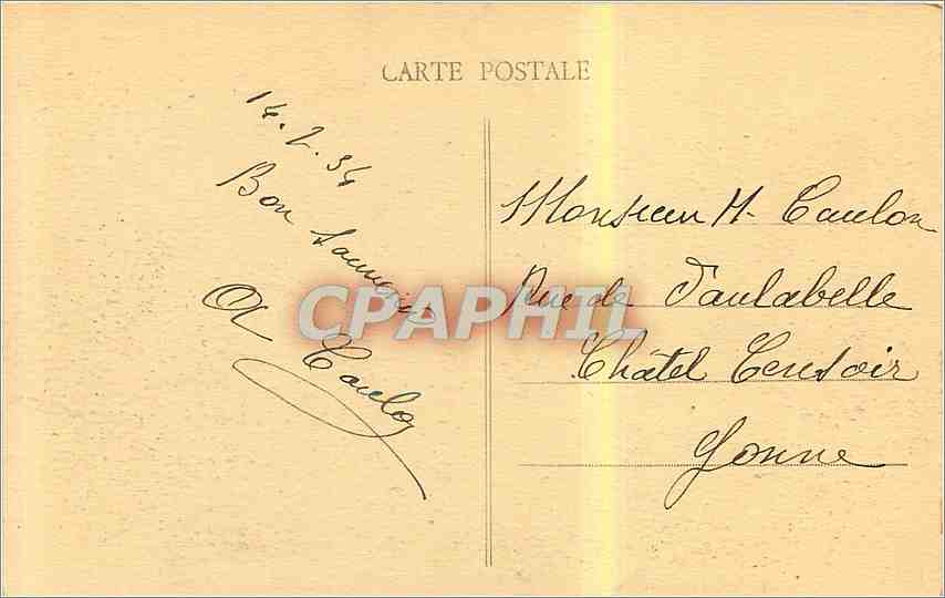 CPA Sancerre L'Ancien Chateau d'apres une gravure du temps  — Rückseite