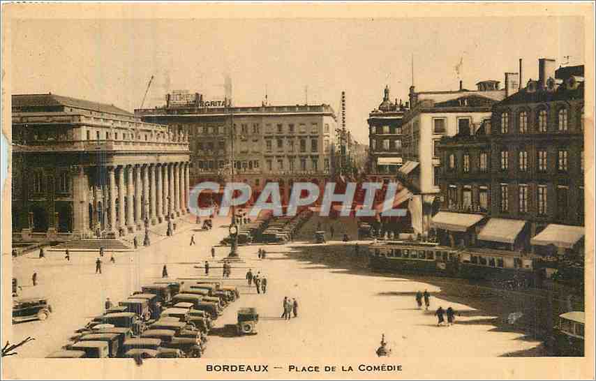 CPA Bordeaux Place de la Comedie 