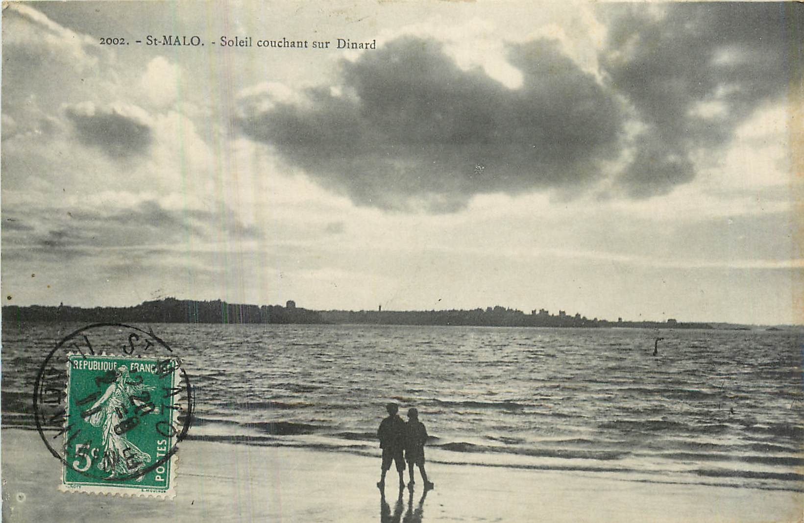 Soleil couchant sur Dinard — St-Malo — éditeur inconnu, n° de série non visible