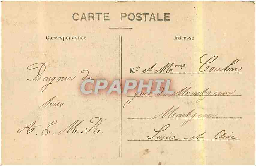 CPA Dijon Portail de l'Eglise St Michel  — Rückseite