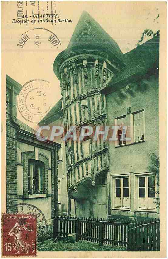 CPA Chartres Escalier de la Reine Berthe 