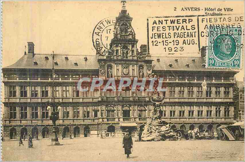 CPA Anvers Hotel de Ville Stadhuis 