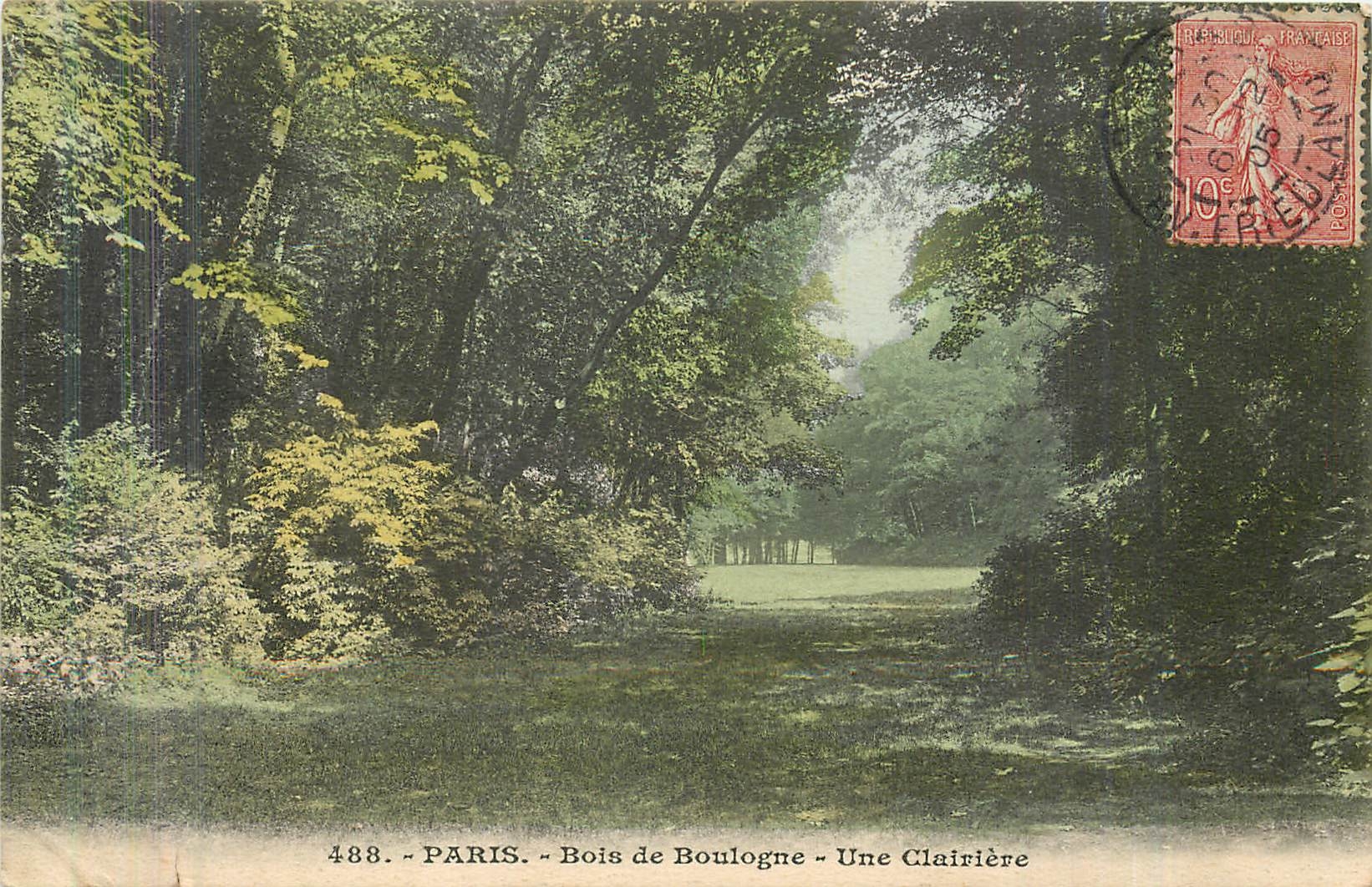 CPA Paris Bois de Boulogne Une clairiere 