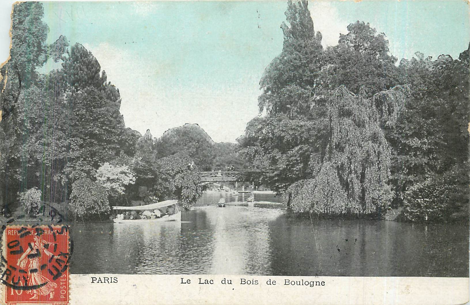 CPA Paris Le Lac du Bois de Boulogne 