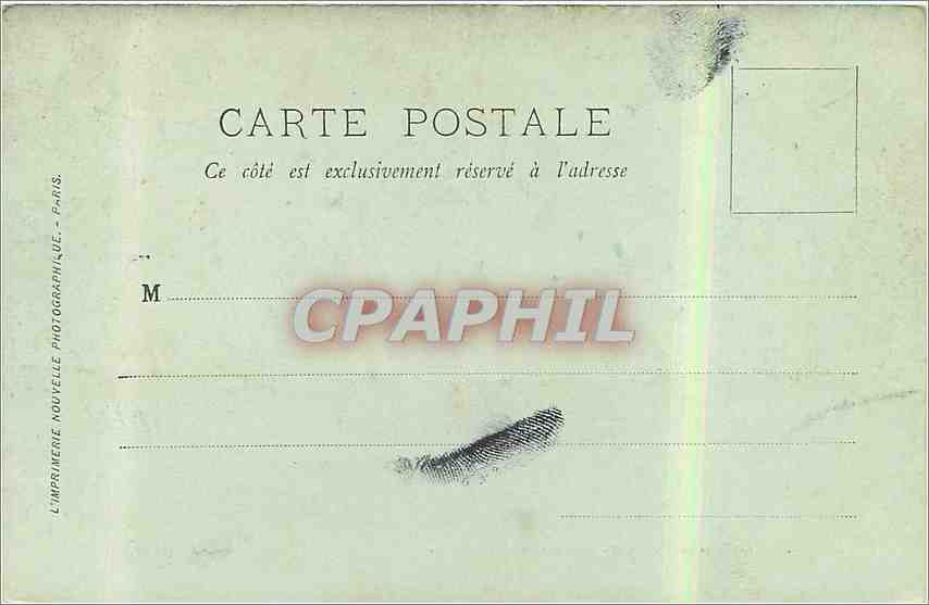 CPA Paris Le Bois de Boulogne La Cascade  — Rückseite