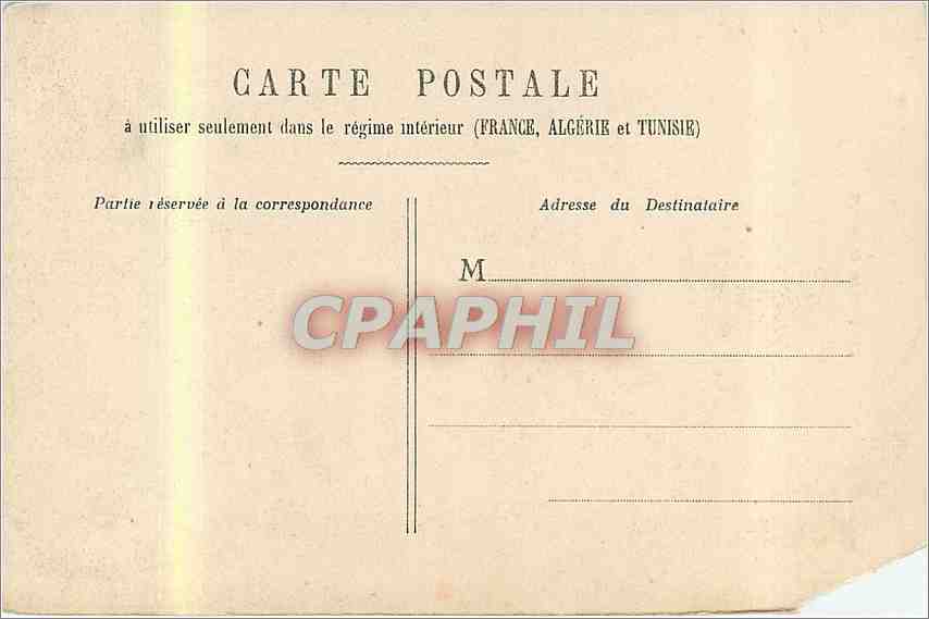 CPA L'arrivee sous bois  — Verso