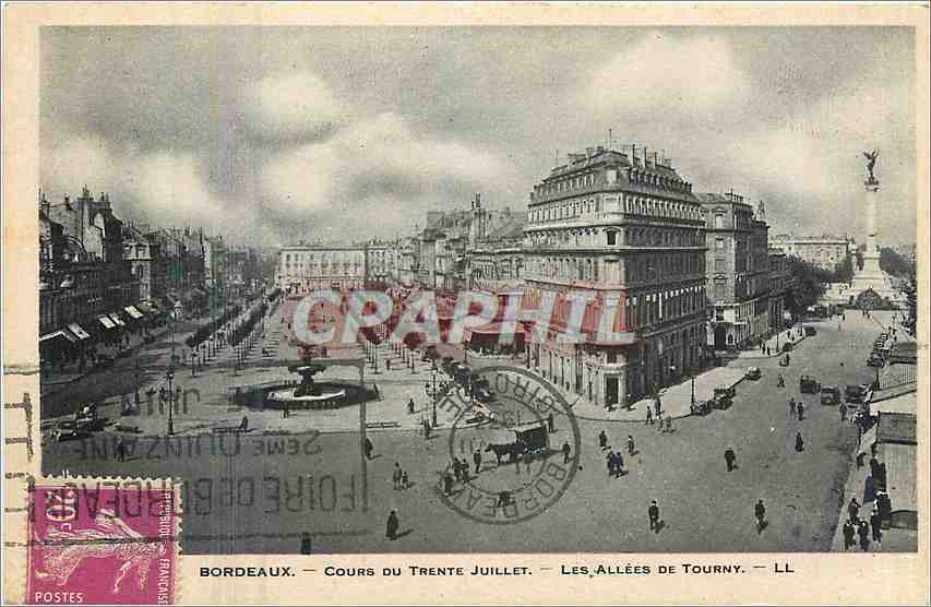 CPA Bordeaux Cours du Trente Juillet Les Allees de Tourny 