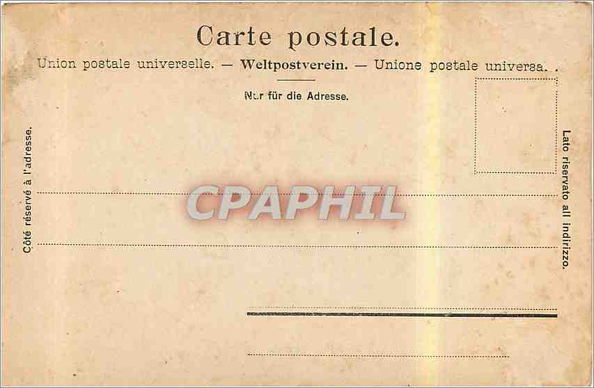 CPA Interlaken und die Jungfrau  — Rückseite