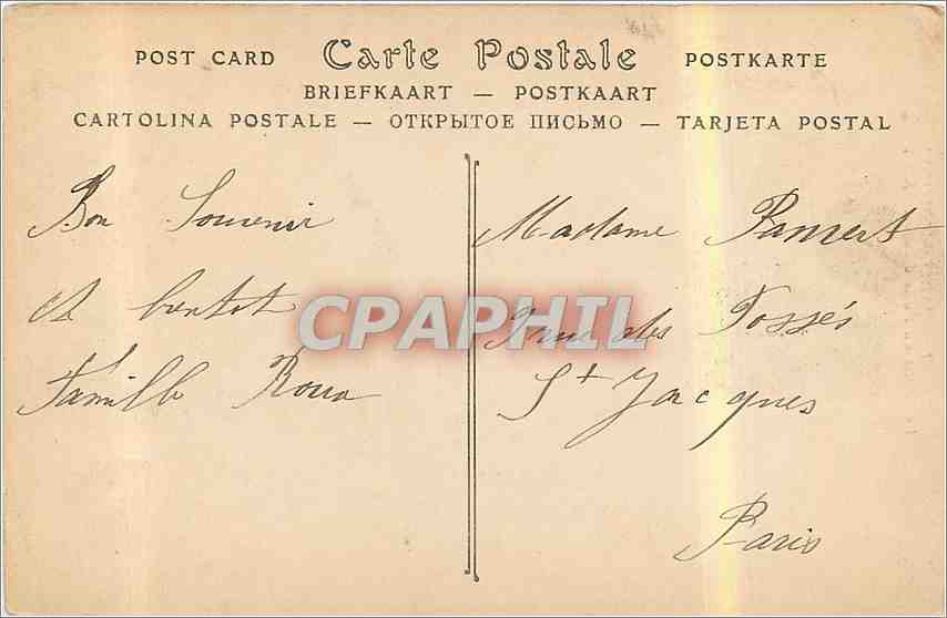 CPA Les Sables d'Olonne La Grotte du Puits d'Enfer  — Rückseite