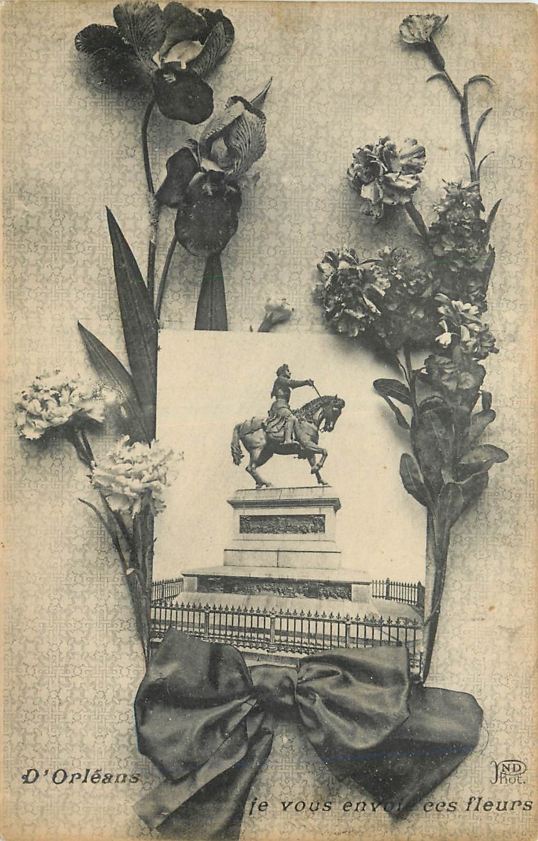 CPA D'Orleans Je vous envoie ees fleurs 