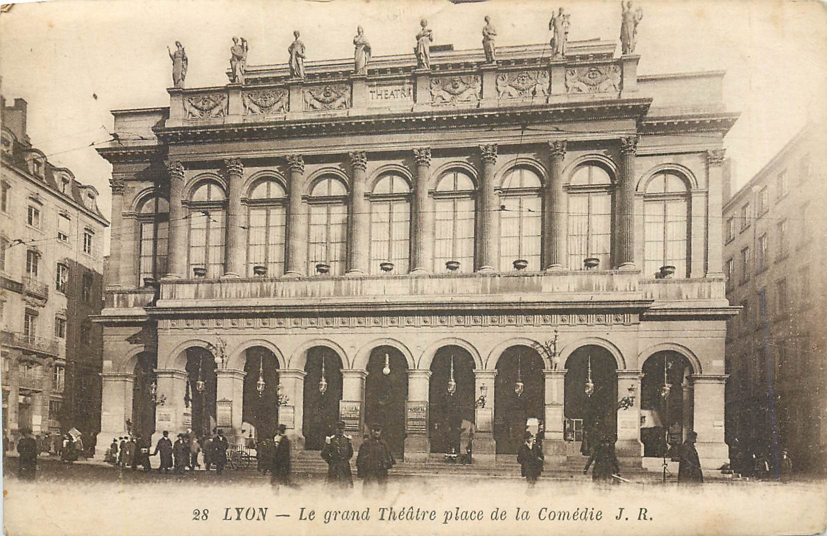 CPA Lyon Le Grand Theatre place de la Comedie 