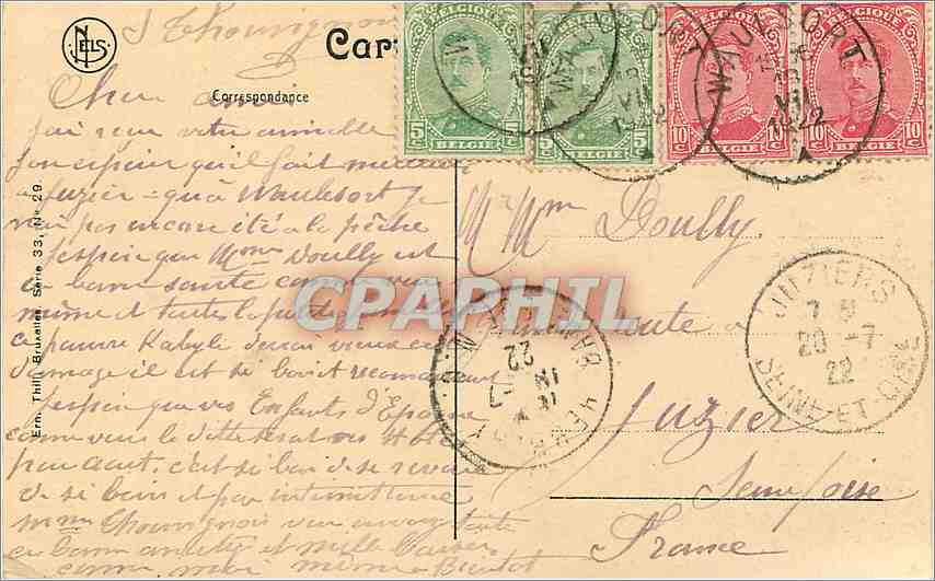 CPA Freyr Le Chateau  — Verso