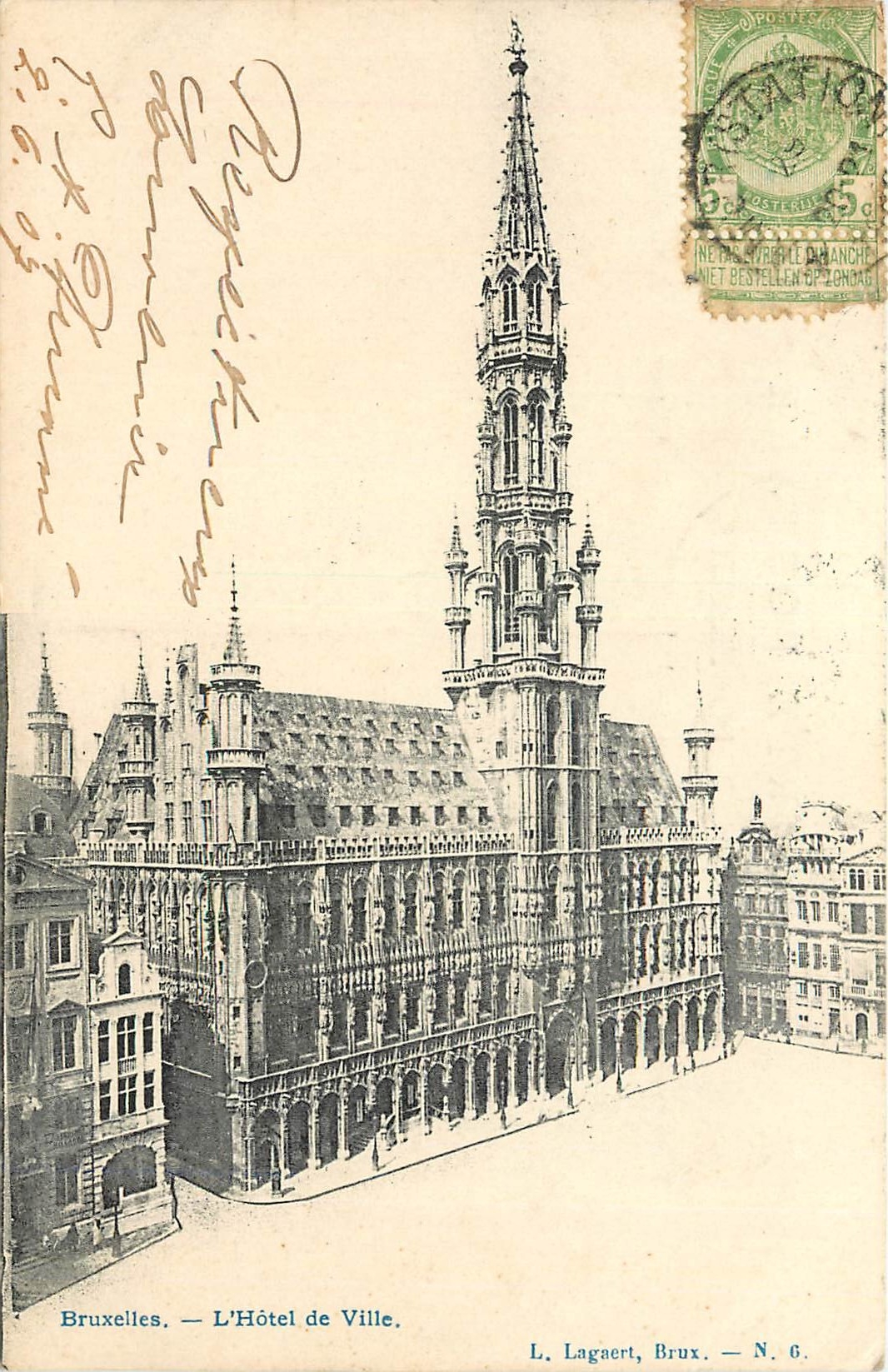 CPA Bruxelles L'Hotel de Ville 