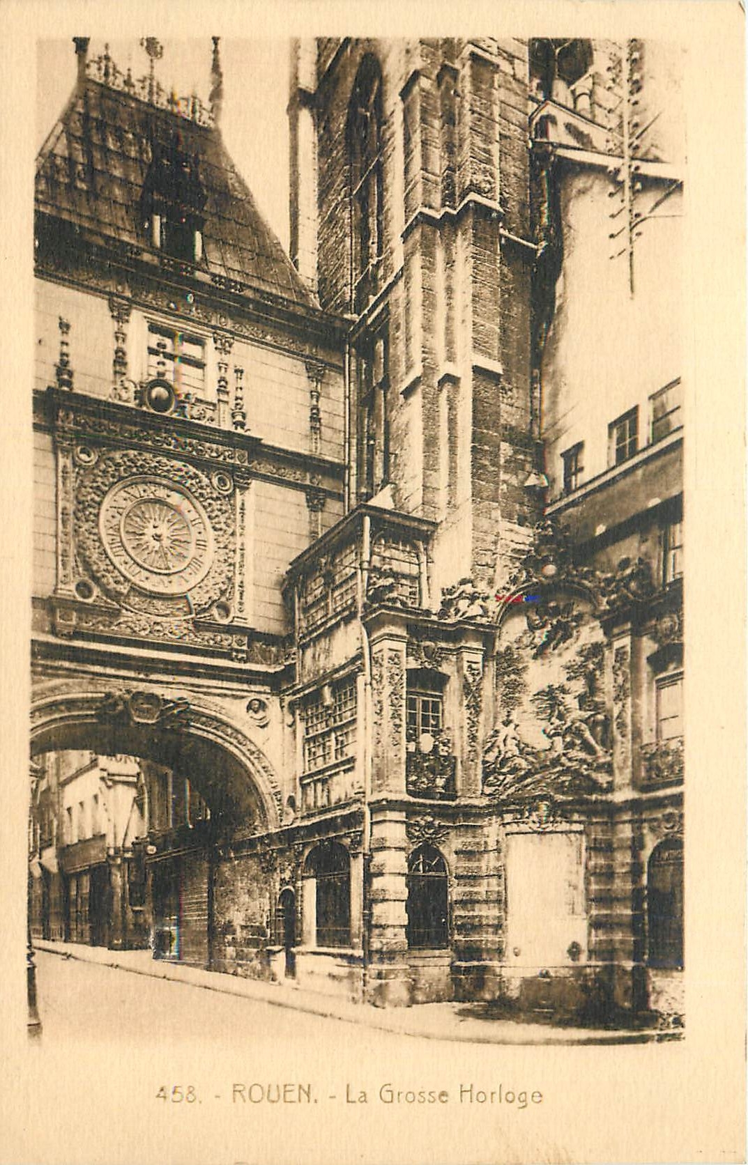 CPA Rouen La Grosse Horloge 