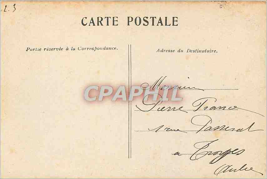 CPA Versailles Le Parc Bassin de Latone  — Verso