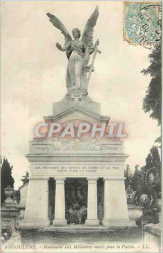 CPA Angouleme Monument aux Militaires morts pour la Patrie Militaria