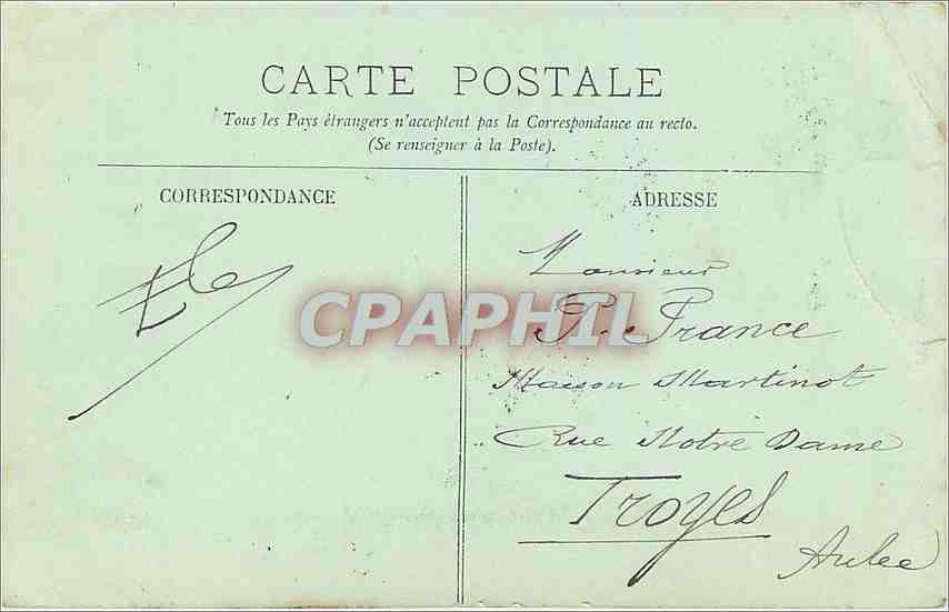 CPA Angouleme Monument aux Militaires morts pour la Patrie Militaria — Rückseite
