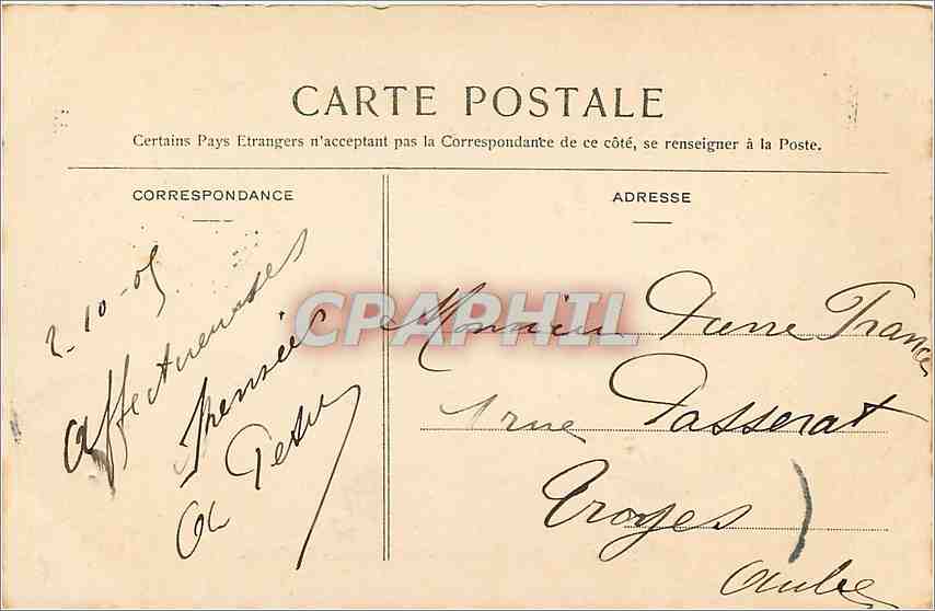 CPA Versailles Petit Trianon La Hameau La Ferme  — Back