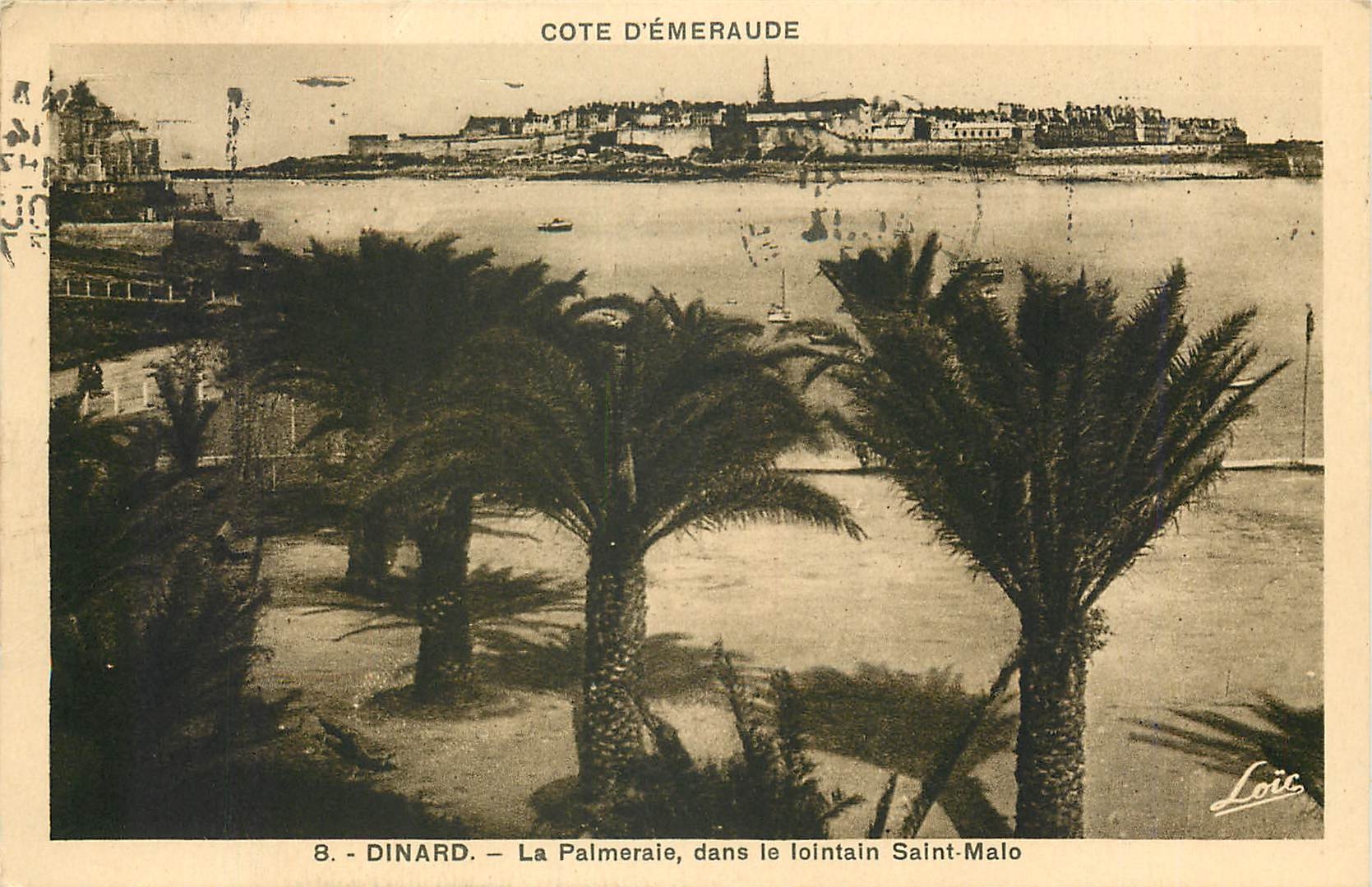 Dinard — La Palmeraie, dans le lointain Saint-Malo — Loïc