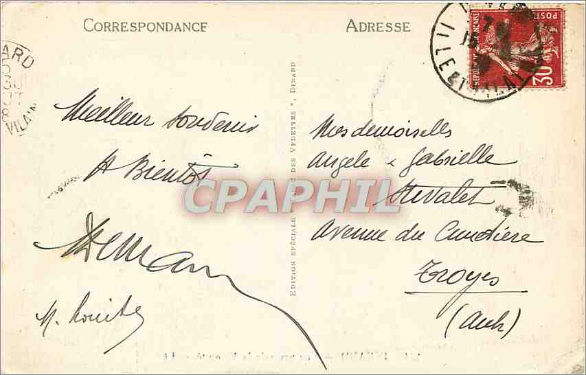 CPA Dinard Vue prise de la Vicomte  — Rückseite