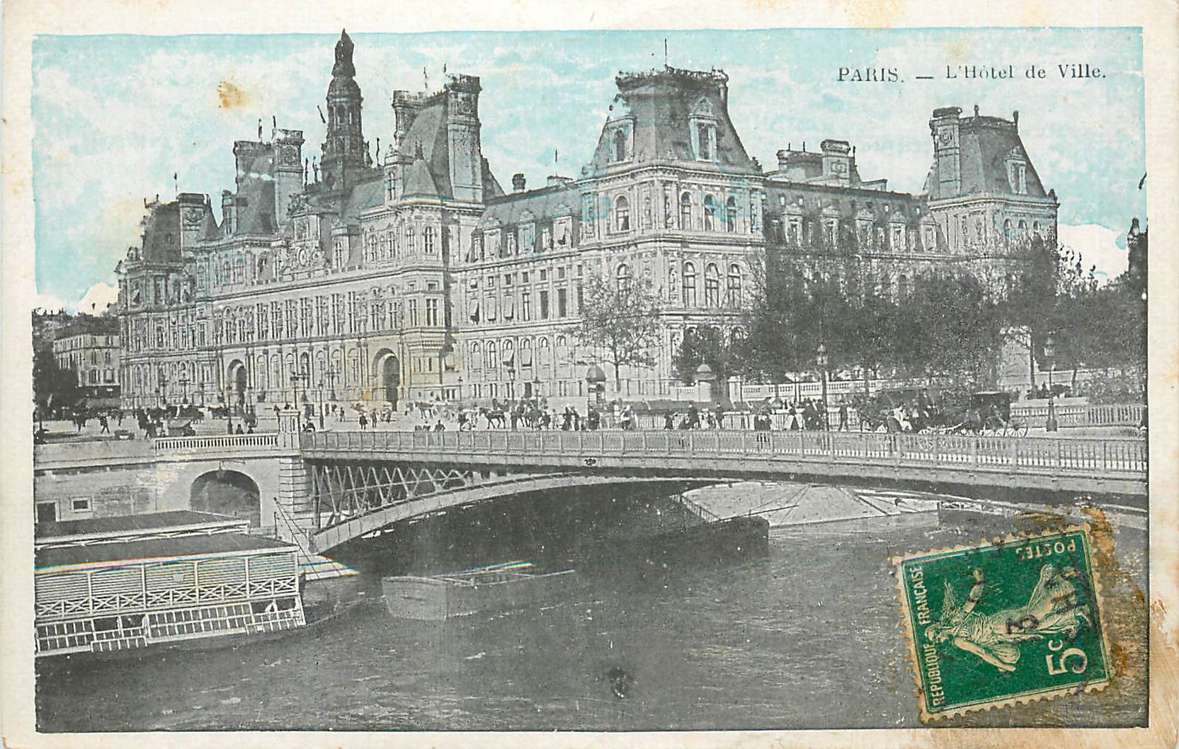 CPA Paris L'Hotel de Ville 