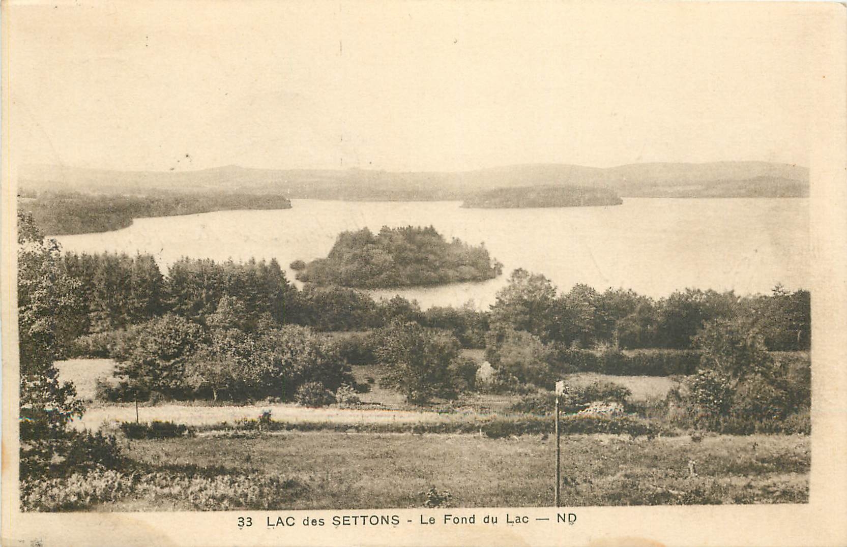CPA Lac des Settons Le Fond du Lac 