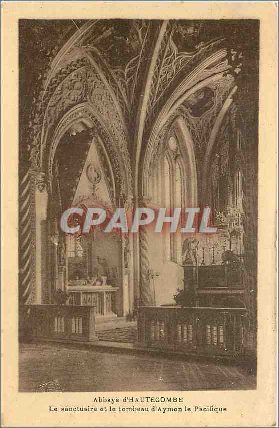 CPA Abbaye d'Hautecombe Le sanctuaire et le tombeau d'Aymon le Pacifique 